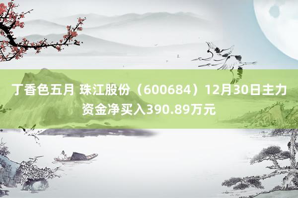 丁香色五月 珠江股份（600684）12月30日主力资金净买入390.89万元