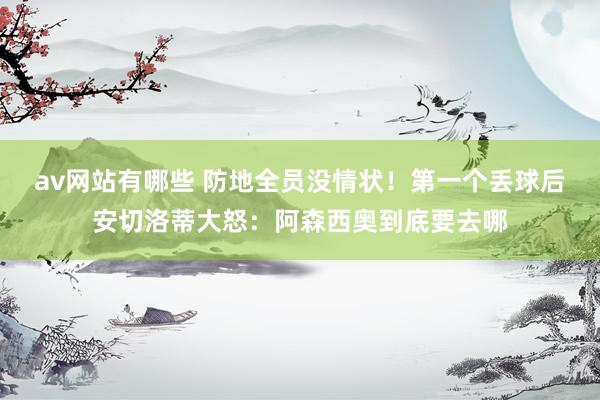 av网站有哪些 防地全员没情状！第一个丢球后安切洛蒂大怒：阿森西奥到底要去哪