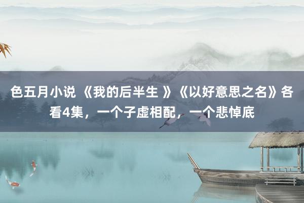 色五月小说 《我的后半生 》《以好意思之名》各看4集，一个子虚相配，一个悲悼底
