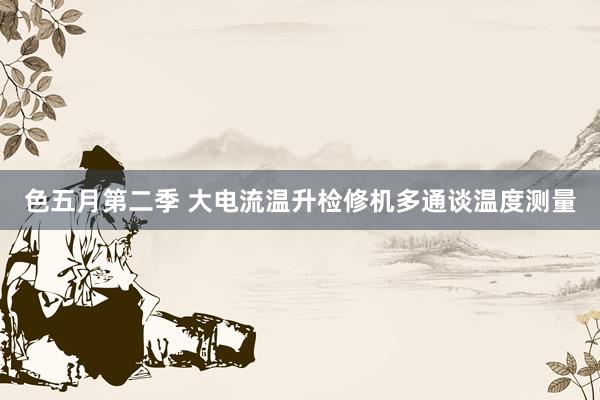 色五月第二季 大电流温升检修机多通谈温度测量