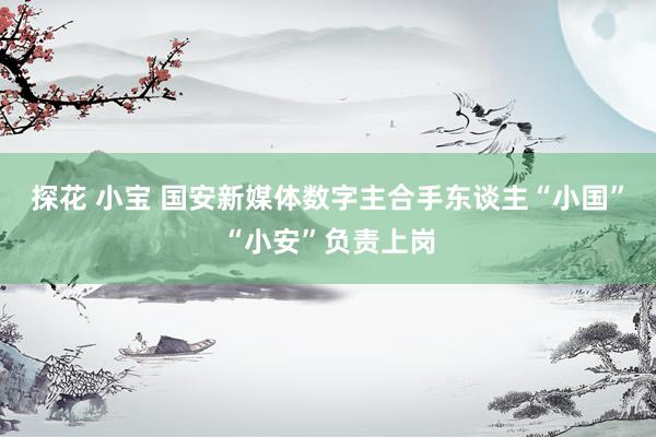 探花 小宝 国安新媒体数字主合手东谈主“小国”“小安”负责上岗