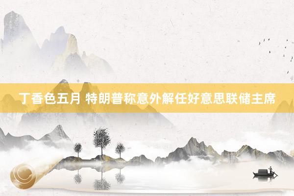 丁香色五月 特朗普称意外解任好意思联储主席